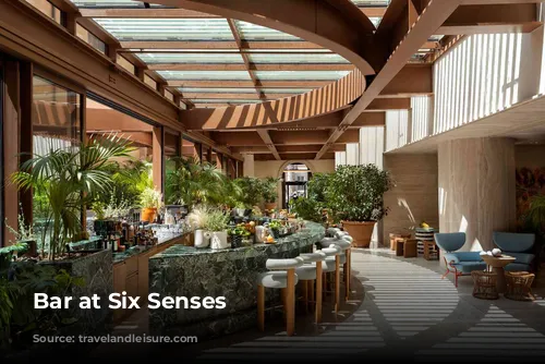 Bar at Six Senses