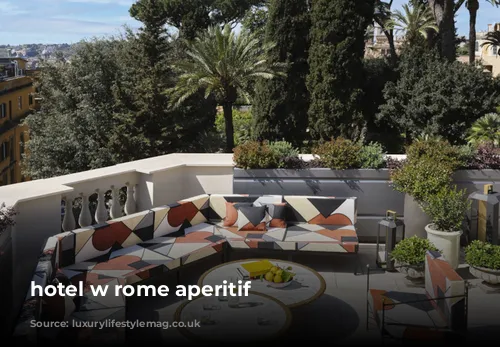 hotel w rome aperitif