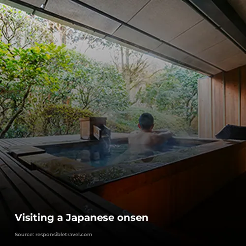 Visiting a Japanese onsen