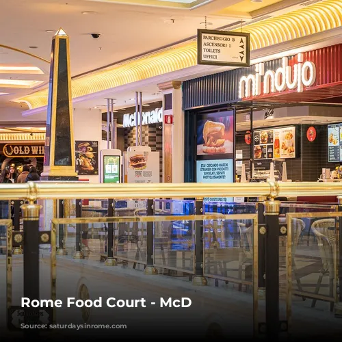 Rome Food Court - McD