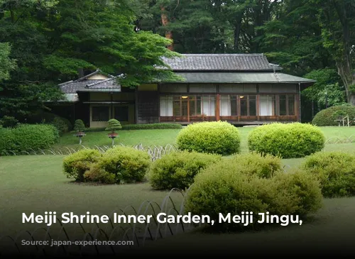 Meiji Shrine Inner Garden, Meiji Jingu, Tokyo.