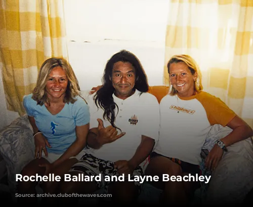 Rochelle Ballard and Layne Beachley