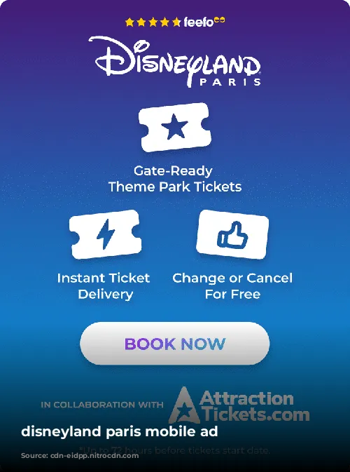 disneyland paris mobile ad