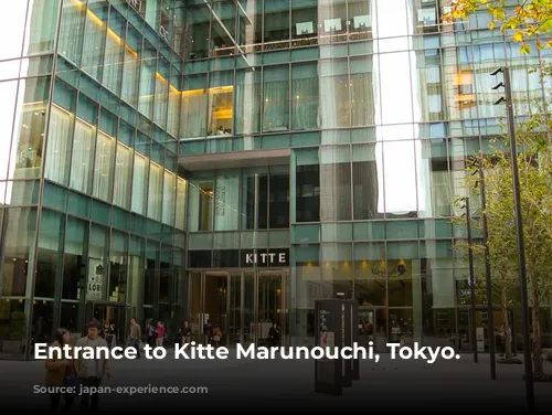 Entrance to Kitte Marunouchi, Tokyo.