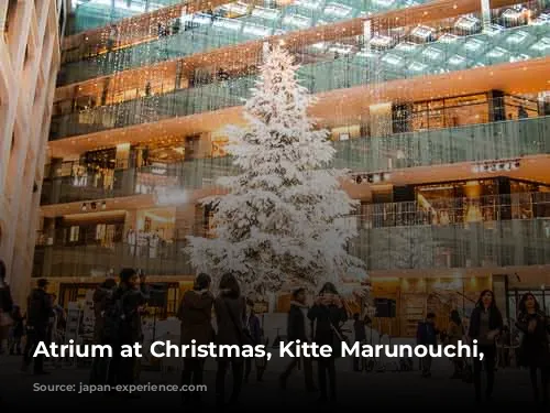 Atrium at Christmas, Kitte Marunouchi, Tokyo.