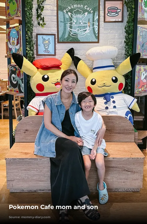 Pokemon Cafe mom and son