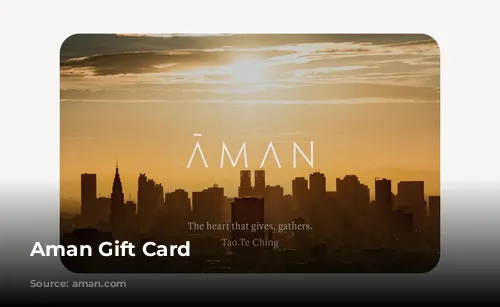 Aman Gift Card 