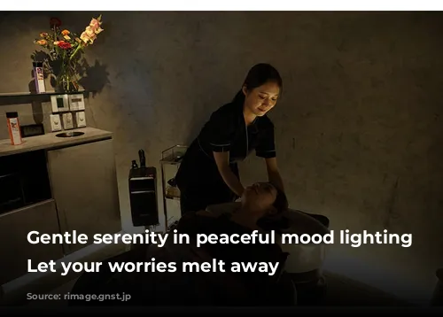 Gentle serenity in peaceful mood lighting - Let your worries melt away