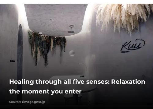 Healing through all five senses: Relaxation from the moment you enter