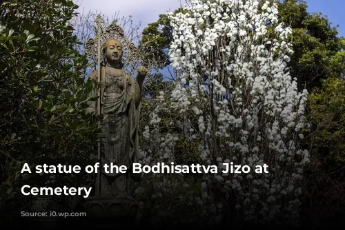 A statue of the Bodhisattva Jizo at Yanaka’s Cemetery