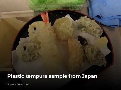 Plastic tempura sample from Japan