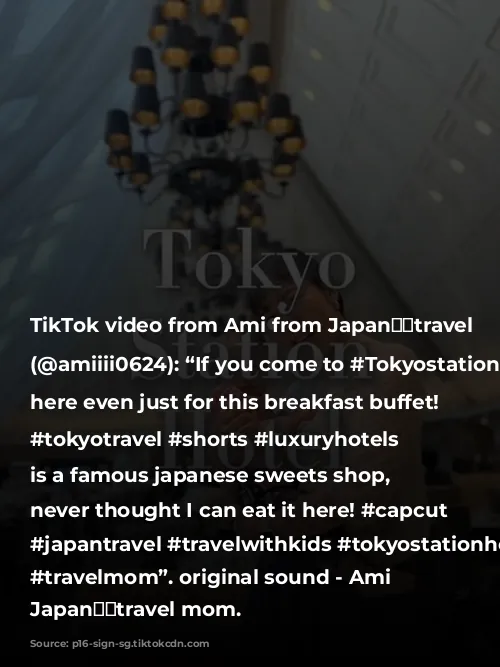 TikTok video from Ami from Japan🇯🇵travel mom (@amiiii0624): “If you come to #Tokyostation, stay here even just for this breakfast buffet! #TokyoStationHotel #tokyotravel #shorts #luxuryhotels Toraya is a famous japanese sweets shop, I never thought I can eat it here! #capcut #japanlife #japantravel #travelwithkids #tokyostationhotel #Tokyohotels #travelmom”. original sound - Ami from Japan🇯🇵travel mom.