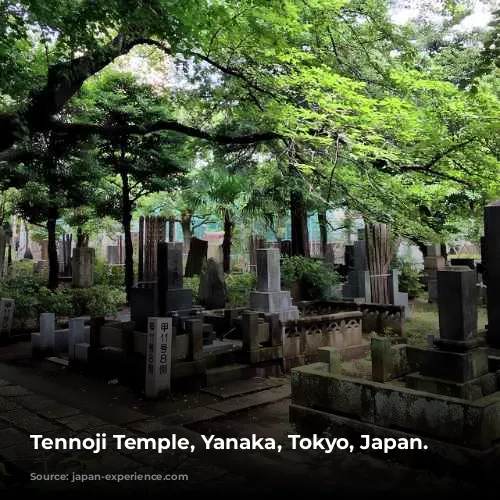 Tennoji Temple, Yanaka, Tokyo, Japan.