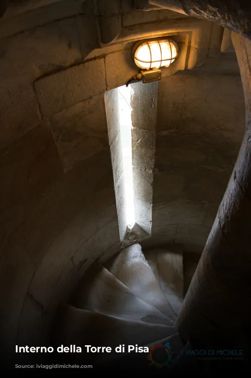 Interno della Torre di Pisa