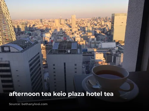 afternoon tea keio plaza hotel tea