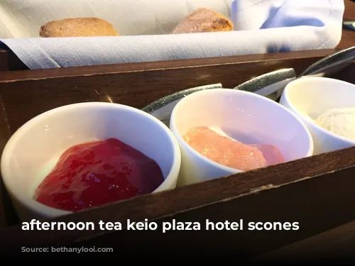 afternoon tea keio plaza hotel scones