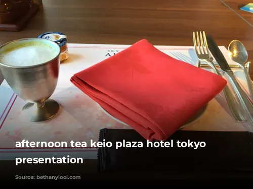 afternoon tea keio plaza hotel tokyo japan presentation