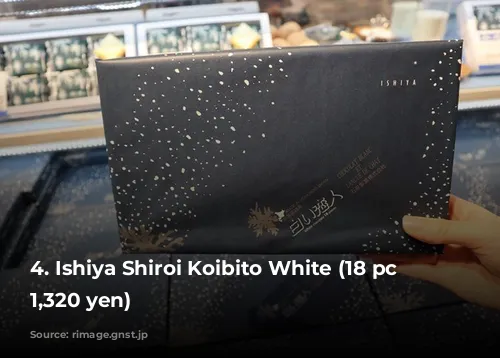 4. Ishiya Shiroi Koibito White (18 pc / 1,320 yen)