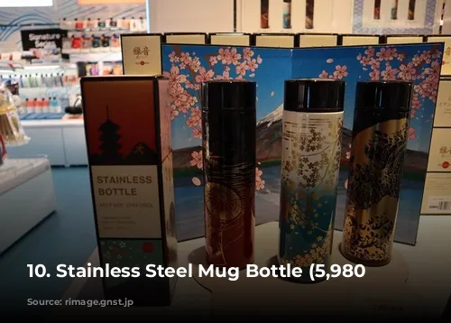 10. Stainless Steel Mug Bottle (5,980 yen)