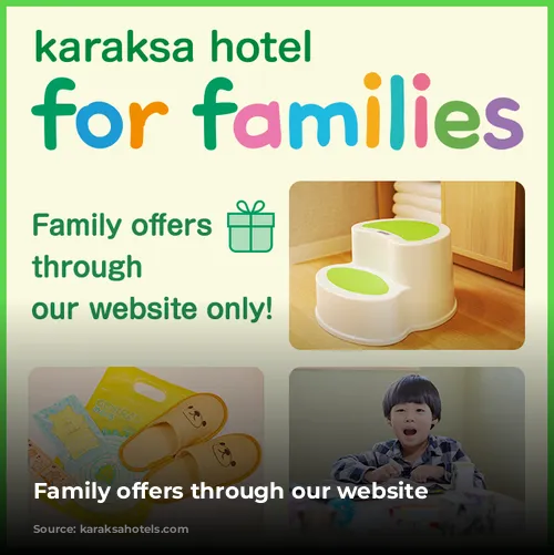 Family offers through  our website only!