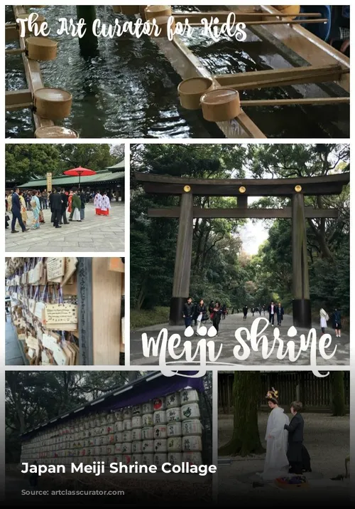 Japan Meiji Shrine Collage