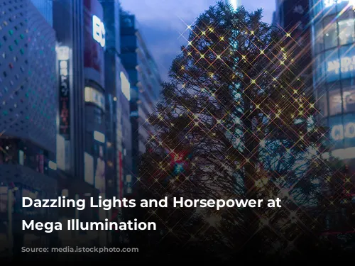 Dazzling Lights and Horsepower at Tokyo Mega Illumination