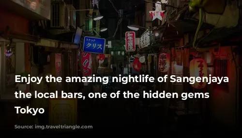 Enjoy the amazing nightlife of Sangenjaya at the local bars, one of the hidden gems in Tokyo