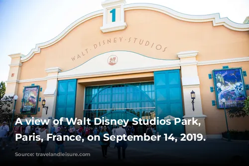 A view of Walt Disney Studios Park, in Paris, France, on September 14, 2019.