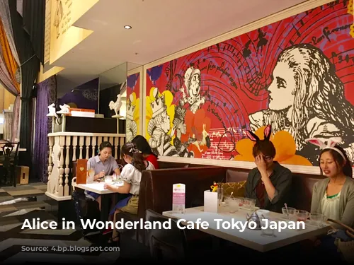 Alice in Wonderland Cafe Tokyo Japan 