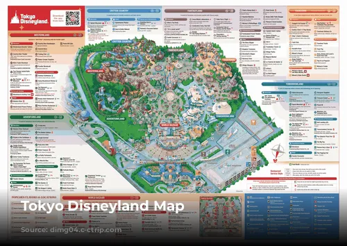 Tokyo Disneyland Map