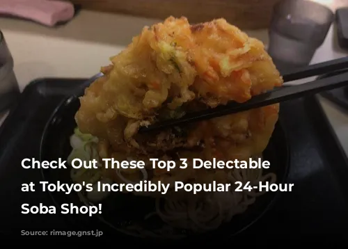 Check Out These Top 3 Delectable Dishes at Tokyo's Incredibly Popular 24-Hour Fuji Soba Shop!