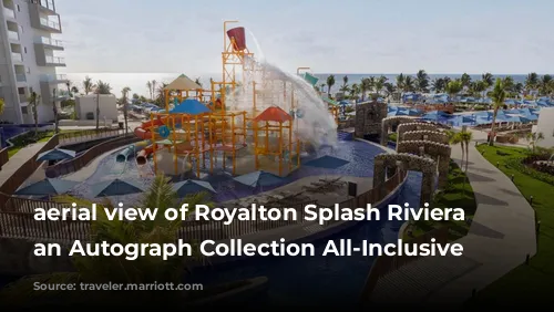 aerial view of Royalton Splash Riviera Cancun, an Autograph Collection All-Inclusive Resort