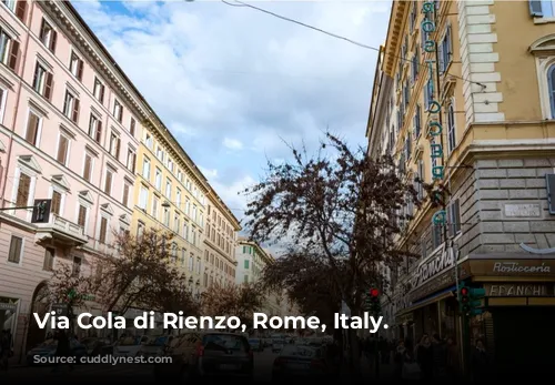 Via Cola di Rienzo, Rome, Italy.