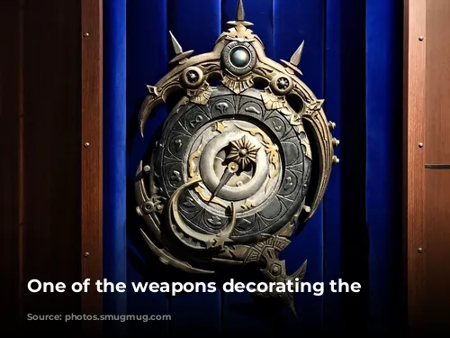 One of the weapons decorating the world.