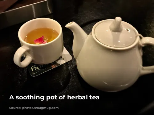 A soothing pot of herbal tea