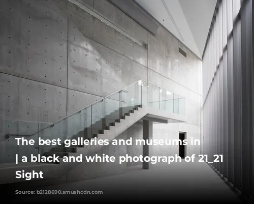 The best galleries and museums in Tokyo | a black and white photograph of 21_21 Design Sight