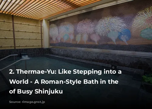 2. Thermae-Yu: Like Stepping into a Different World - A Roman-Style Bath in the Heart of Busy Shinjuku