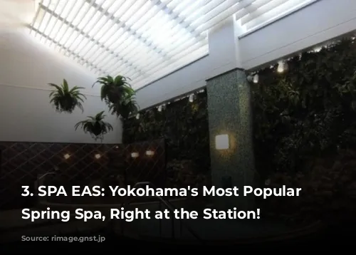 3. SPA EAS: Yokohama's Most Popular Hot Spring Spa, Right at the Station!