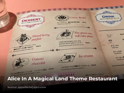 Alice In A Magical Land Theme Restaurant Shinjuku