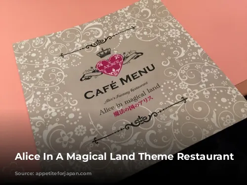 Alice In A Magical Land Theme Restaurant Shinjuku