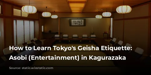 How to Learn Tokyo's Geisha Etiquette: Ozashiki Asobi (Entertainment) in Kagurazaka