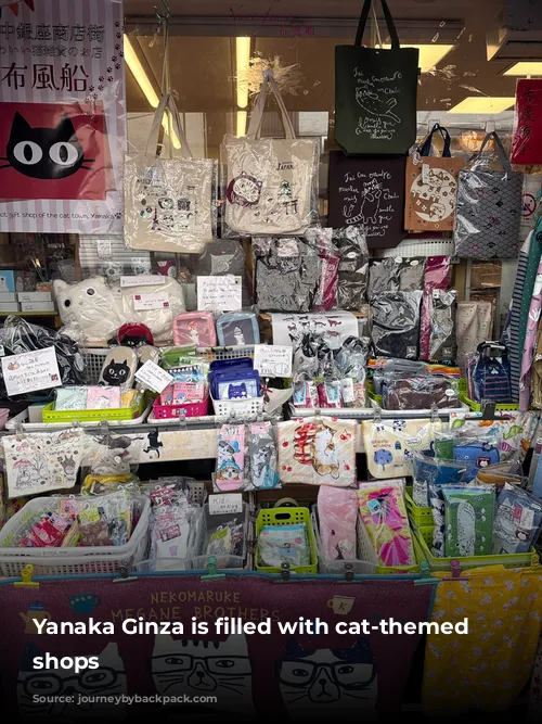 Yanaka Ginza is filled with cat-themed souvenir shops