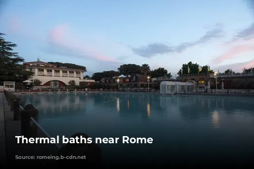 Thermal baths near Rome