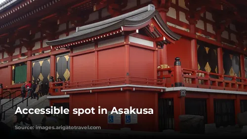 Accessible spot in Asakusa 