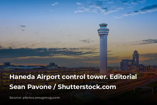 Haneda Airport control tower. Editorial credit: Sean Pavone / Shutterstock.com