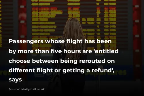 Passengers whose flight has been delayed by more than five hours are 'entitled to choose between being rerouted on a different flight or getting a refund', Which? says