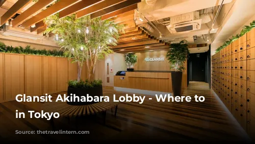 Glansit Akihabara Lobby - Where to Stay in Tokyo