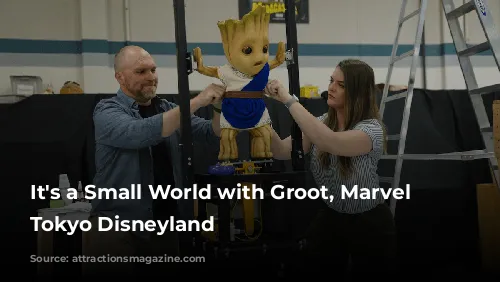 It's a Small World with Groot, Marvel overlay, Tokyo Disneyland