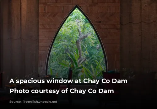 A spacious window at Chay Co Dam Restaurant. Photo courtesy of Chay Co Dam