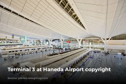 Terminal 3 at Haneda Airport copyright GoToVan